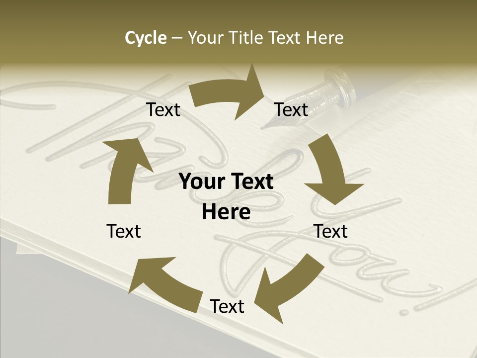 Fountain Pen Writting PowerPoint Template