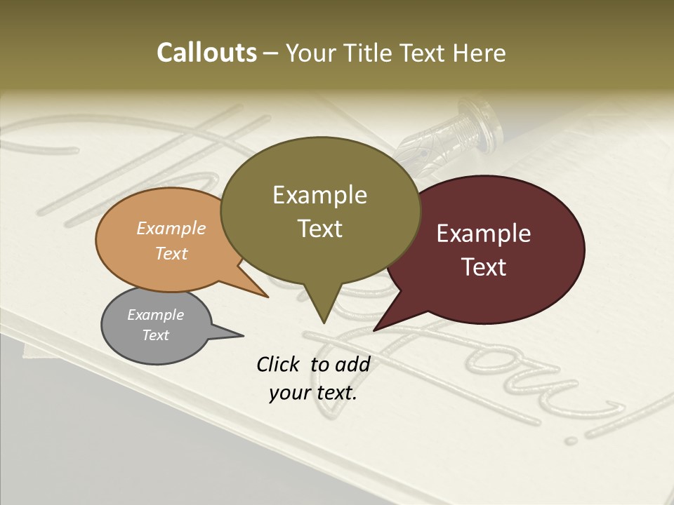 Fountain Pen Writting PowerPoint Template