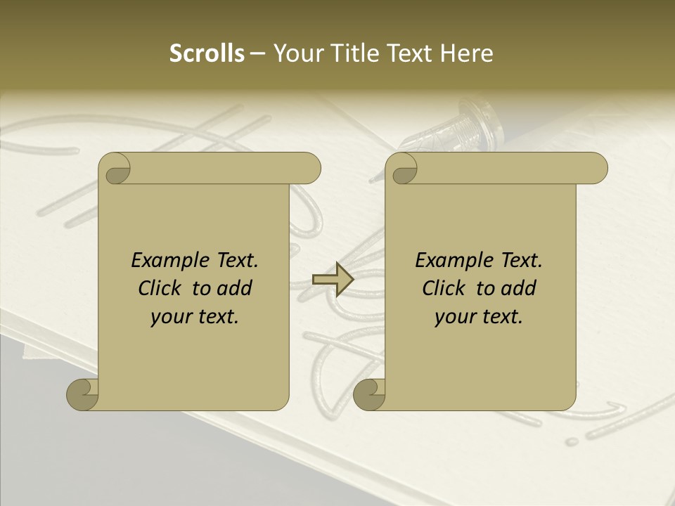Fountain Pen Writting PowerPoint Template