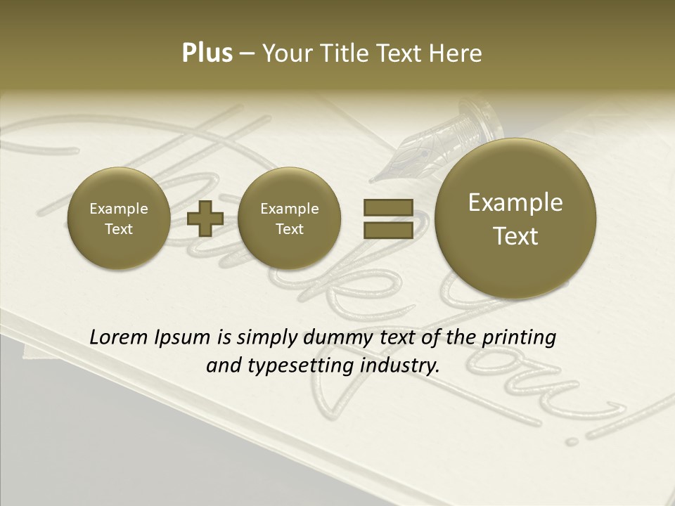 Fountain Pen Writting PowerPoint Template