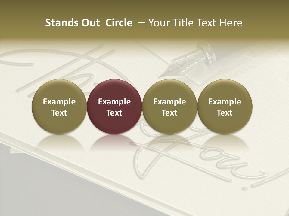 Fountain Pen Writting PowerPoint Template