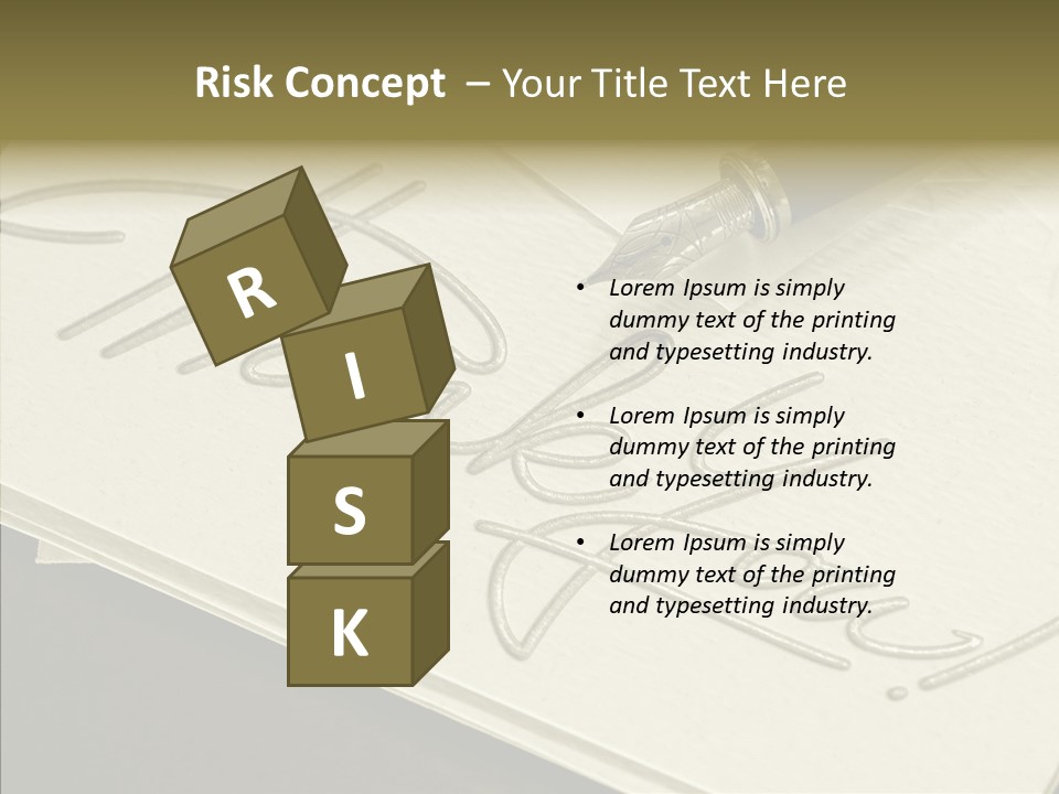 Fountain Pen Writting PowerPoint Template