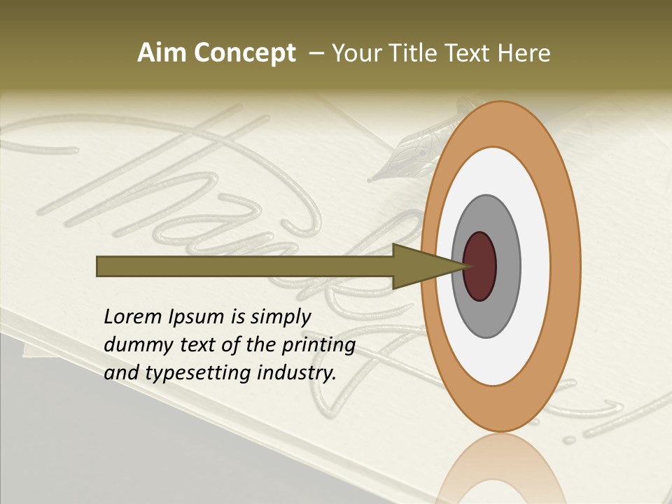 Fountain Pen Writting PowerPoint Template