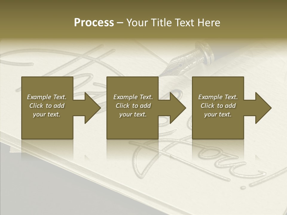 Fountain Pen Writting PowerPoint Template