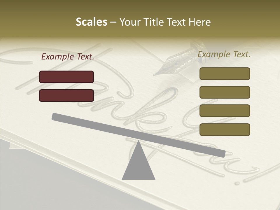 Fountain Pen Writting PowerPoint Template