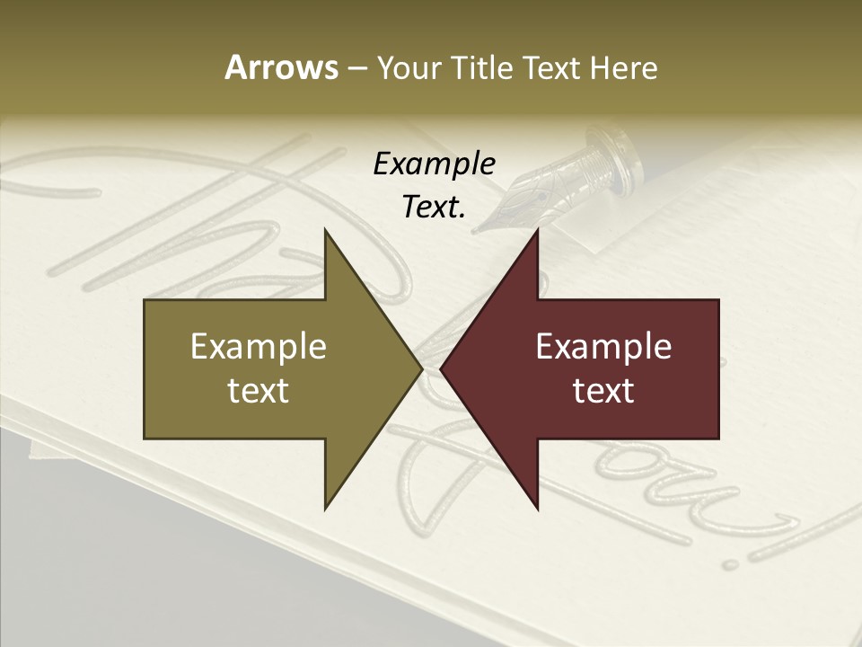 Fountain Pen Writting PowerPoint Template