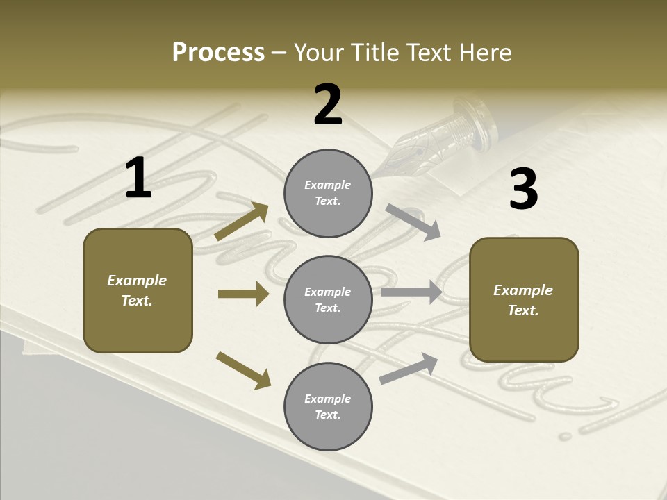 Fountain Pen Writting PowerPoint Template