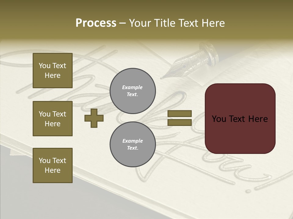 Fountain Pen Writting PowerPoint Template