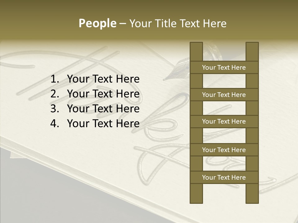 Fountain Pen Writting PowerPoint Template