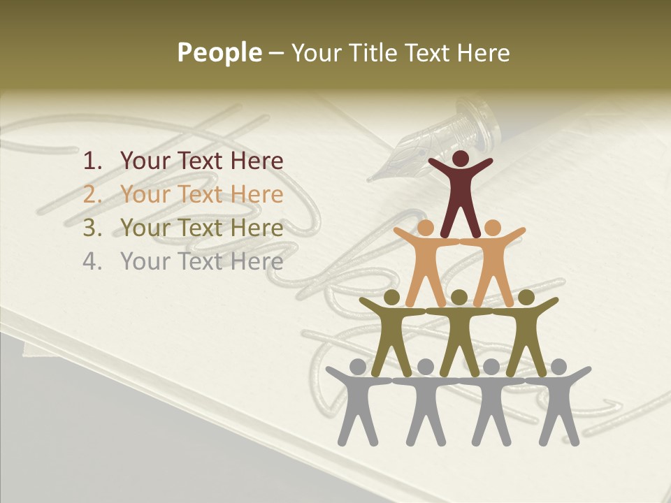 Fountain Pen Writting PowerPoint Template