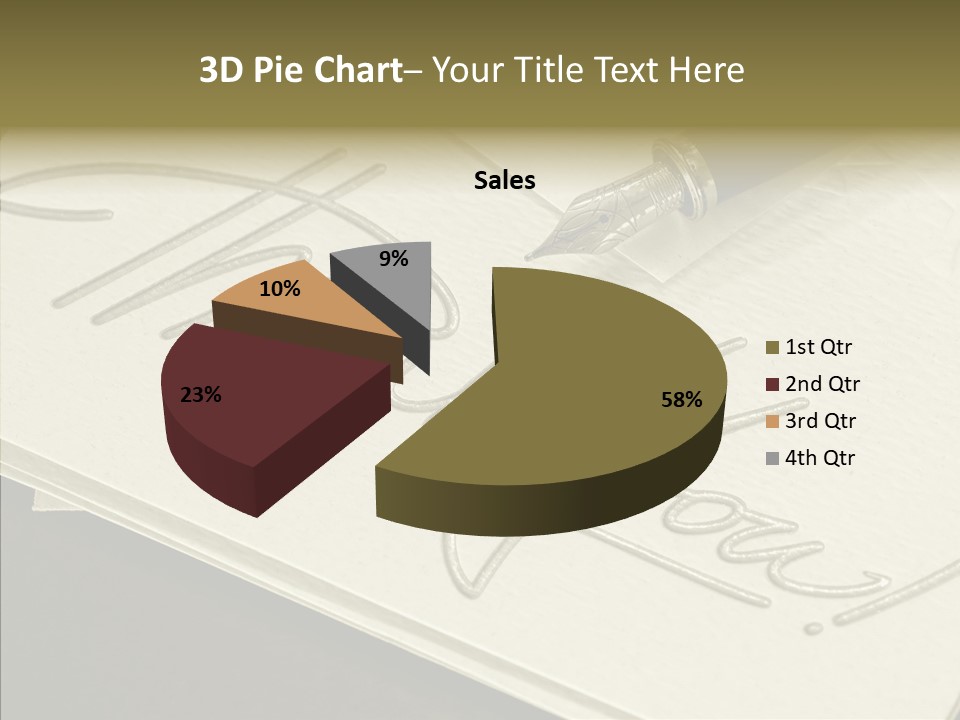 Fountain Pen Writting PowerPoint Template