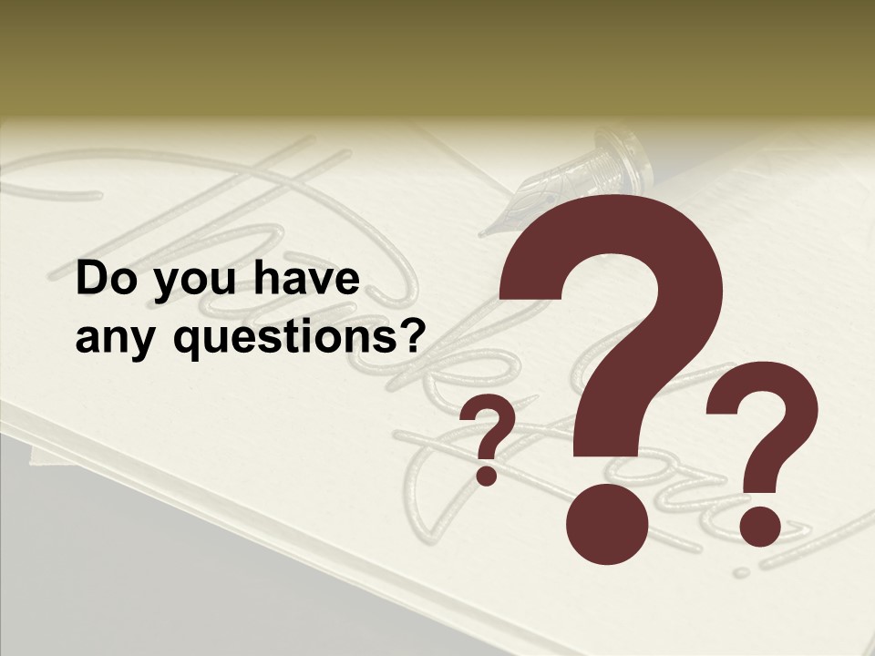 Fountain Pen Writting PowerPoint Template