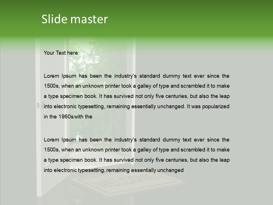Imagination Door Future PowerPoint Template