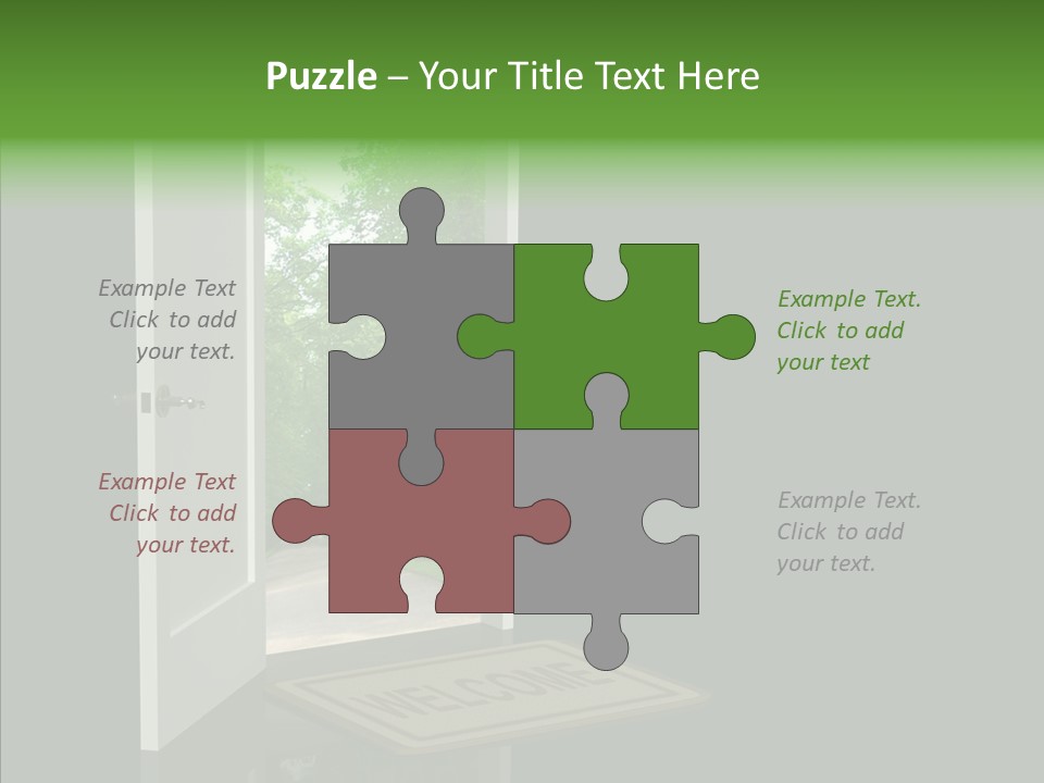 Imagination Door Future PowerPoint Template