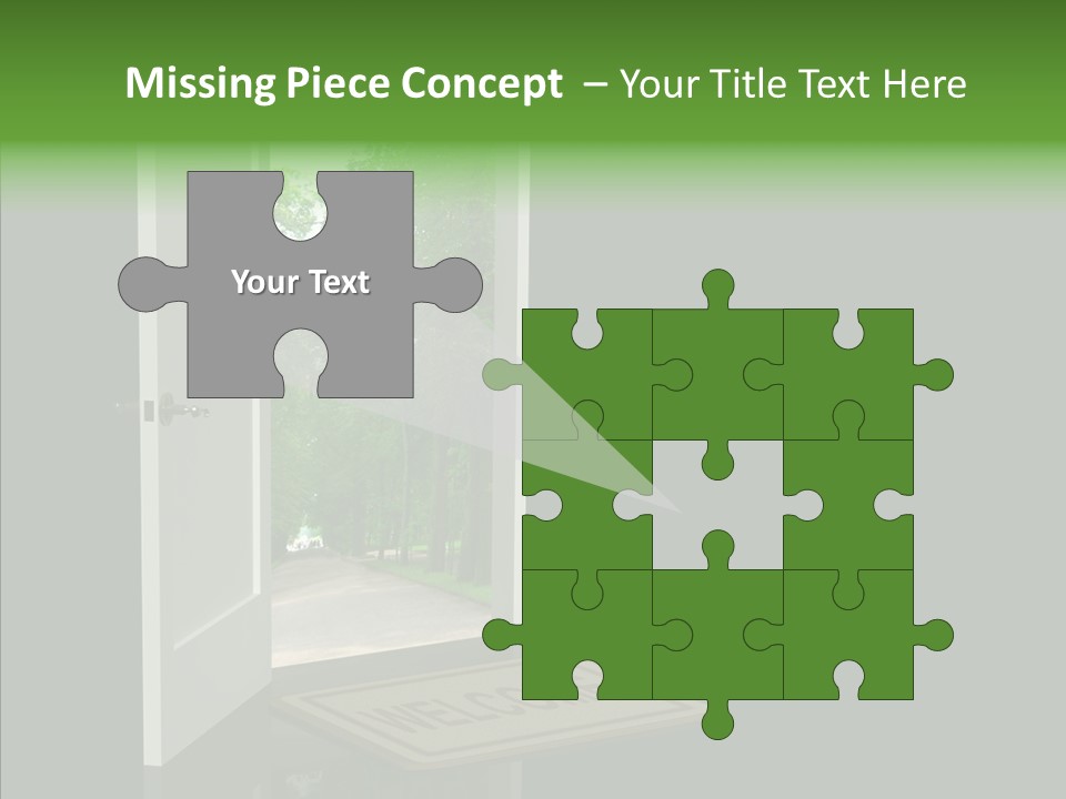 Imagination Door Future PowerPoint Template