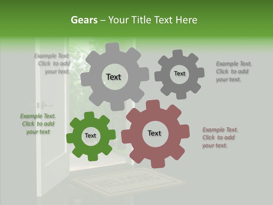 Imagination Door Future PowerPoint Template