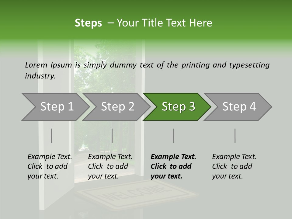 Imagination Door Future PowerPoint Template