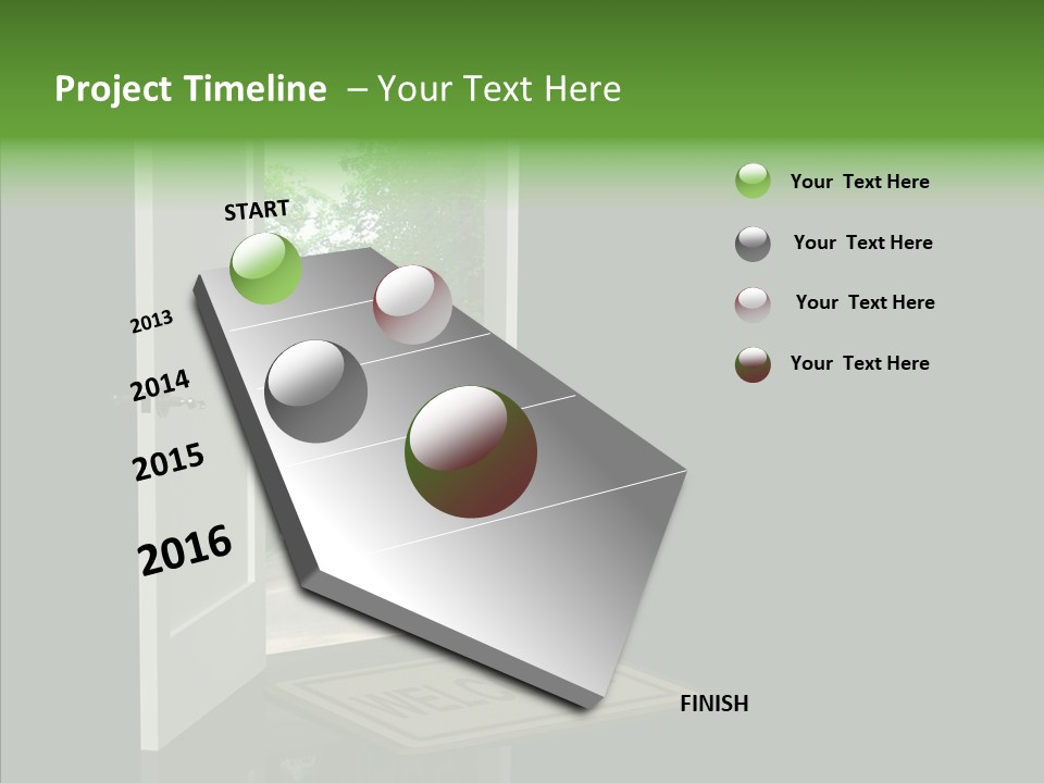 Imagination Door Future PowerPoint Template