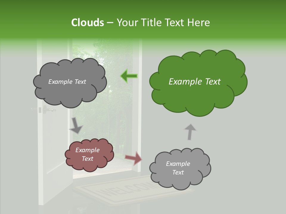 Imagination Door Future PowerPoint Template