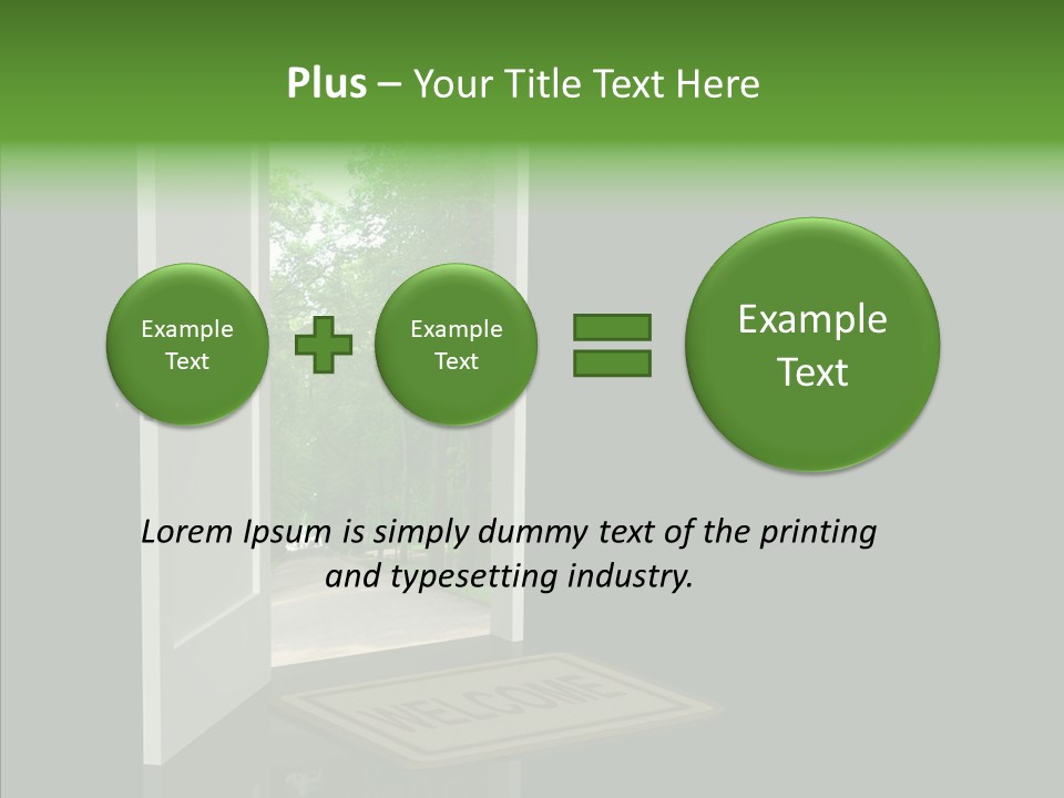 Imagination Door Future PowerPoint Template