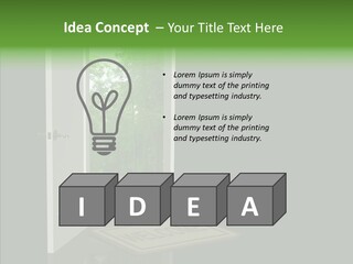 Imagination Door Future PowerPoint Template