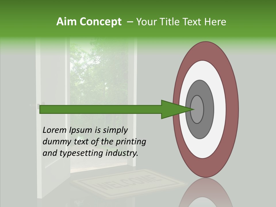Imagination Door Future PowerPoint Template