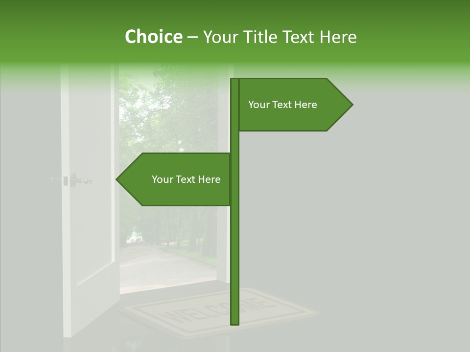 Imagination Door Future PowerPoint Template