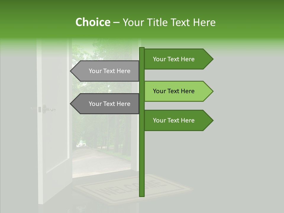 Imagination Door Future PowerPoint Template