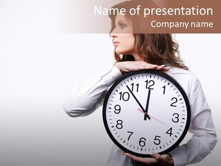 Attractive Holding Human PowerPoint Template