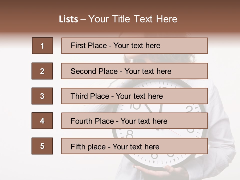 Attractive Holding Human PowerPoint Template
