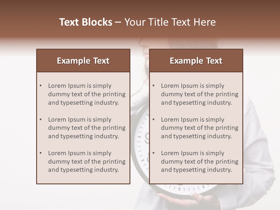 Attractive Holding Human PowerPoint Template
