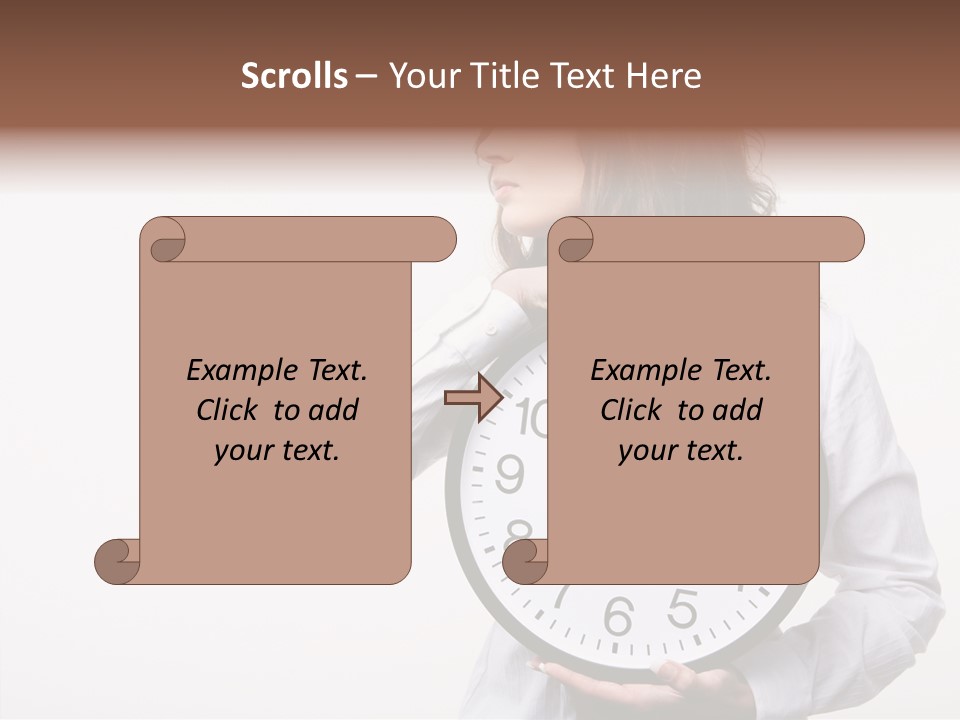 Attractive Holding Human PowerPoint Template