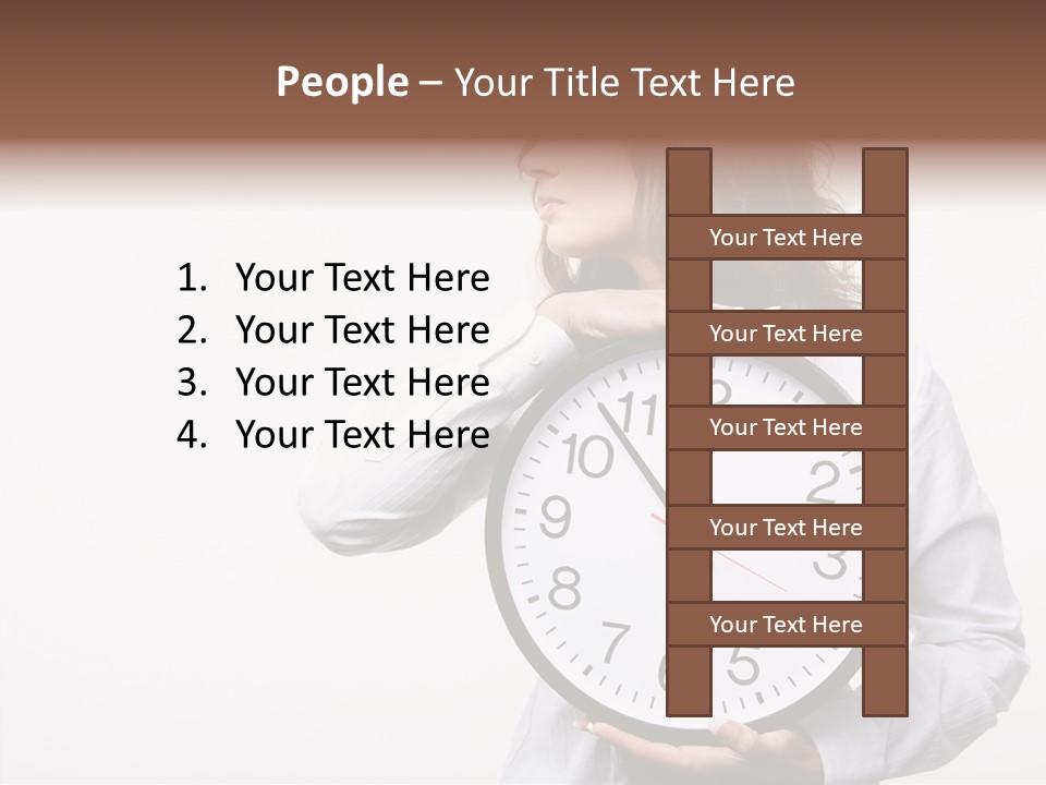 Attractive Holding Human PowerPoint Template