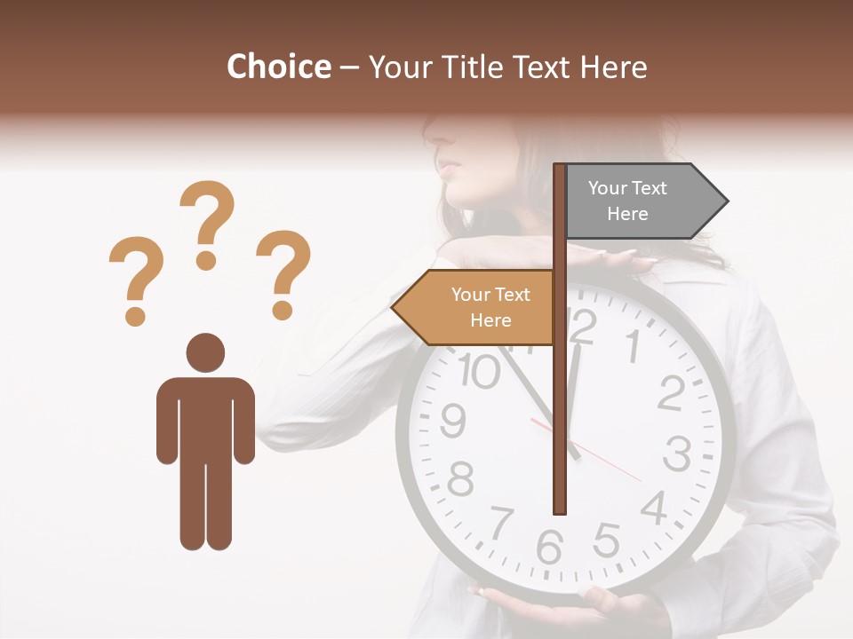 Attractive Holding Human PowerPoint Template