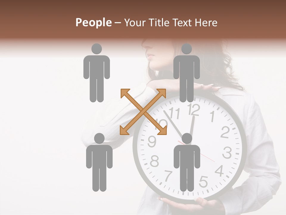 Attractive Holding Human PowerPoint Template