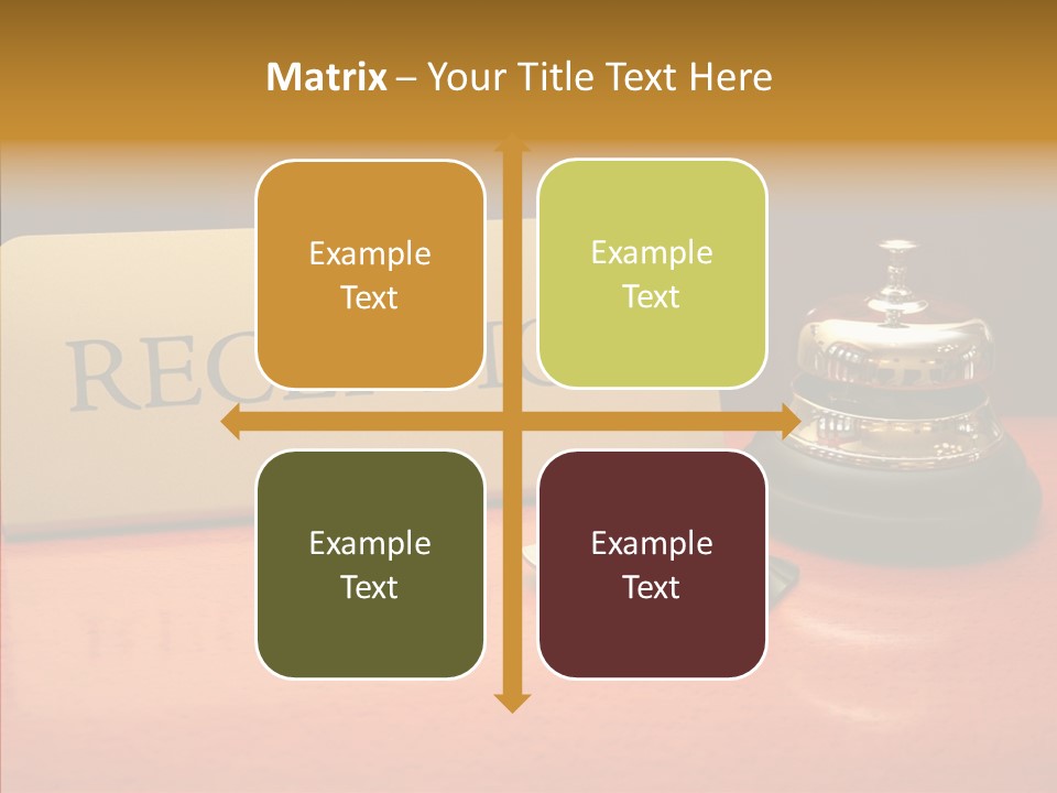 Comfortable Guest Desk PowerPoint Template