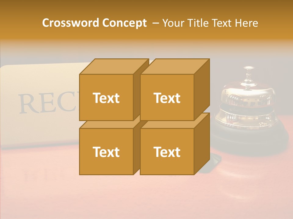 Comfortable Guest Desk PowerPoint Template