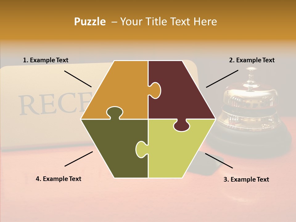 Comfortable Guest Desk PowerPoint Template