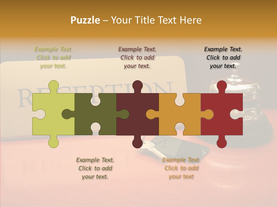 Comfortable Guest Desk PowerPoint Template