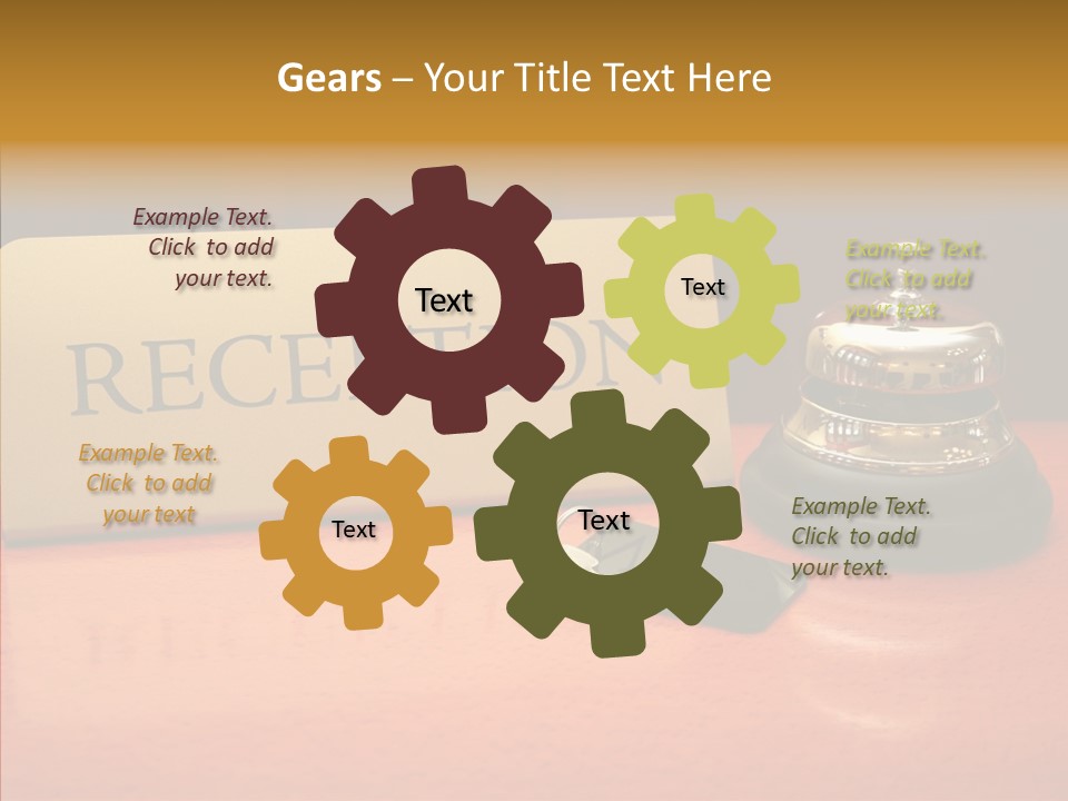 Comfortable Guest Desk PowerPoint Template