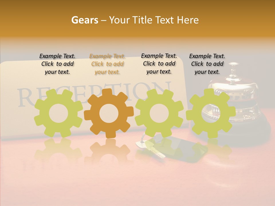 Comfortable Guest Desk PowerPoint Template