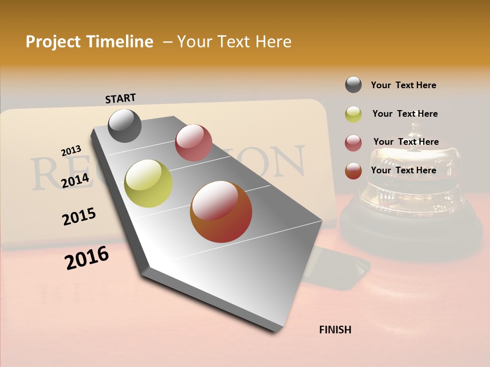 Comfortable Guest Desk PowerPoint Template