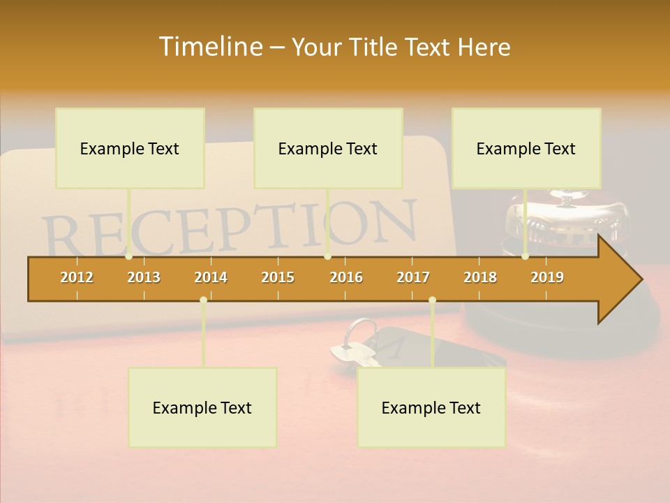 Comfortable Guest Desk PowerPoint Template