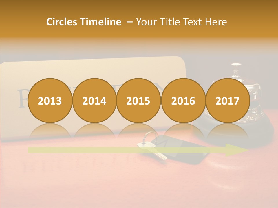 Comfortable Guest Desk PowerPoint Template