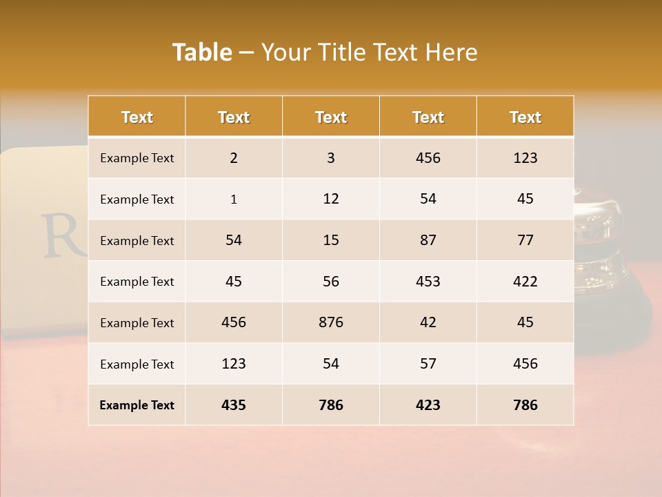 Comfortable Guest Desk PowerPoint Template