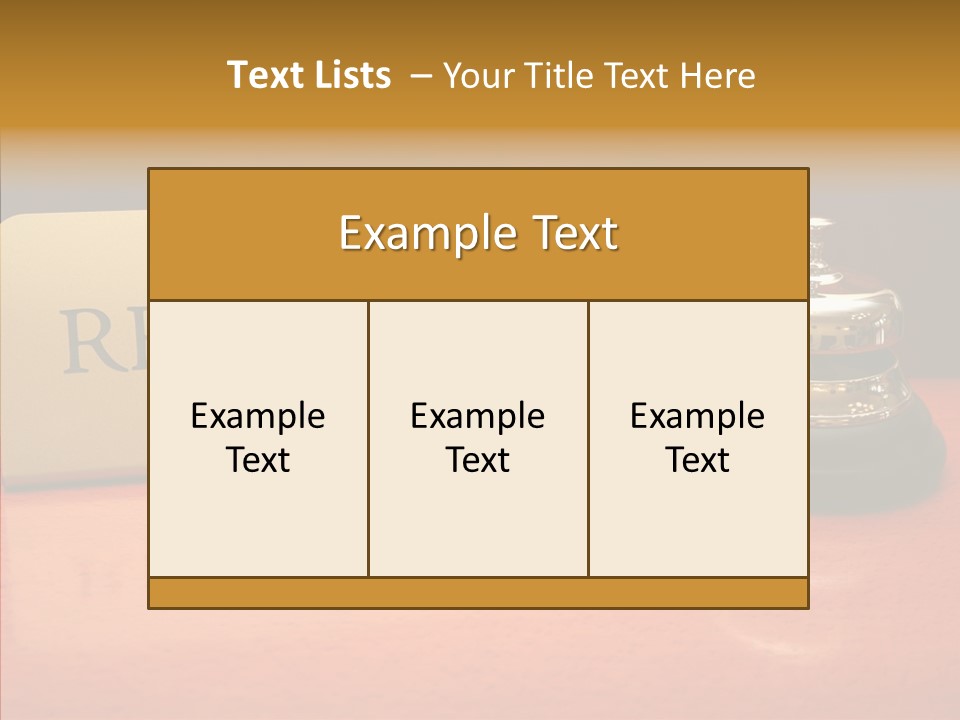 Comfortable Guest Desk PowerPoint Template