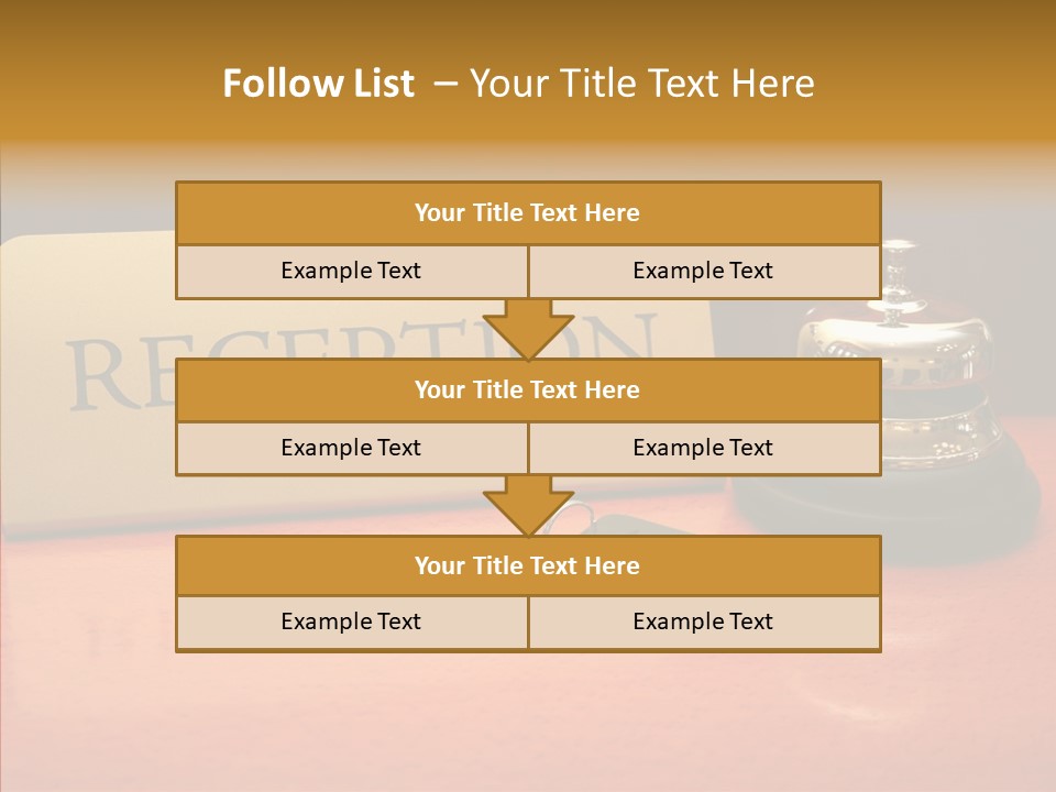 Comfortable Guest Desk PowerPoint Template