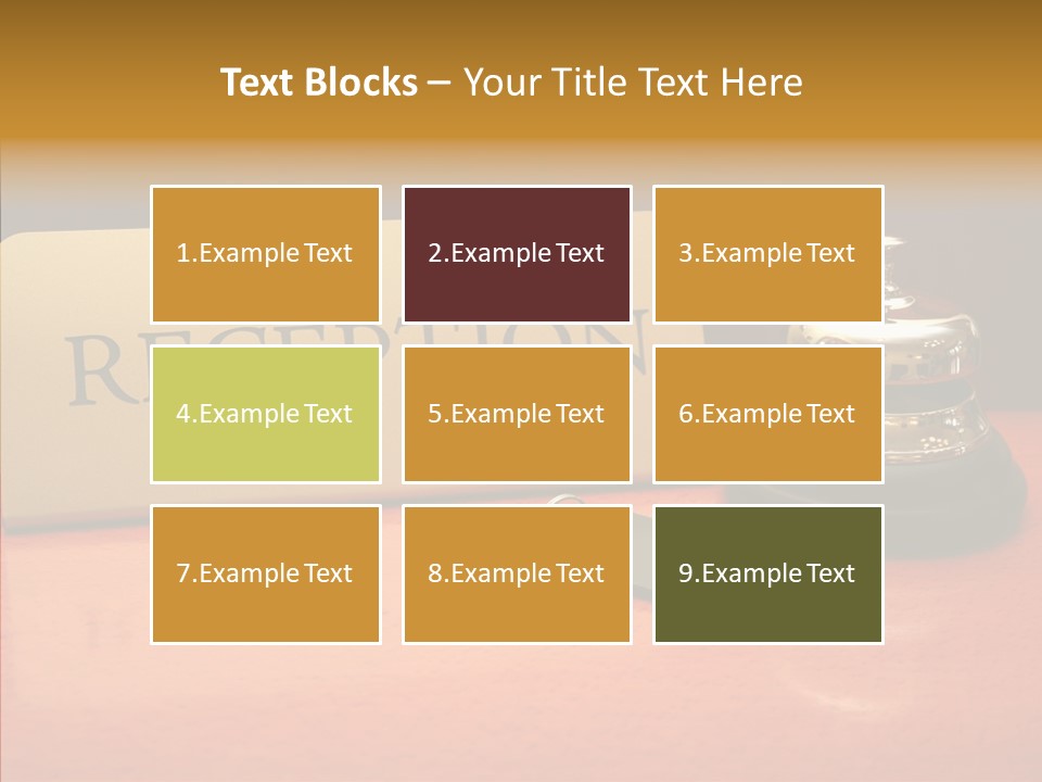 Comfortable Guest Desk PowerPoint Template