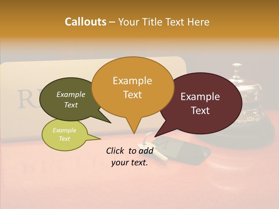 Comfortable Guest Desk PowerPoint Template