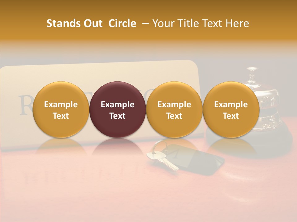 Comfortable Guest Desk PowerPoint Template